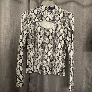 Snake Print Long Sleeve